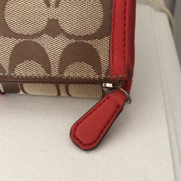 Coach Leather & Canvas Wallet - Picture 6 of 9